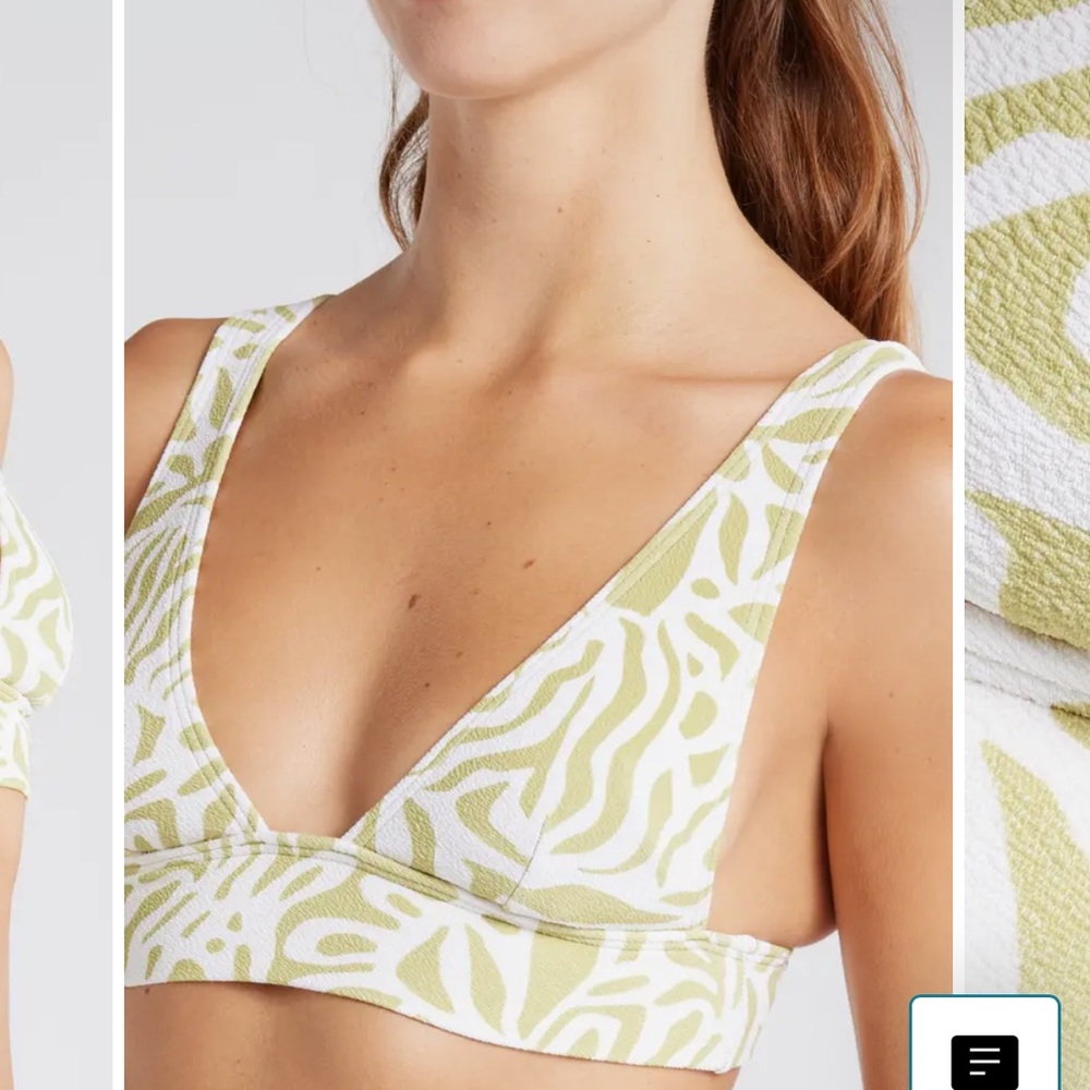 Billabong Remi La Cala Plunge Bikini Top NWT - Picture 4 of 7